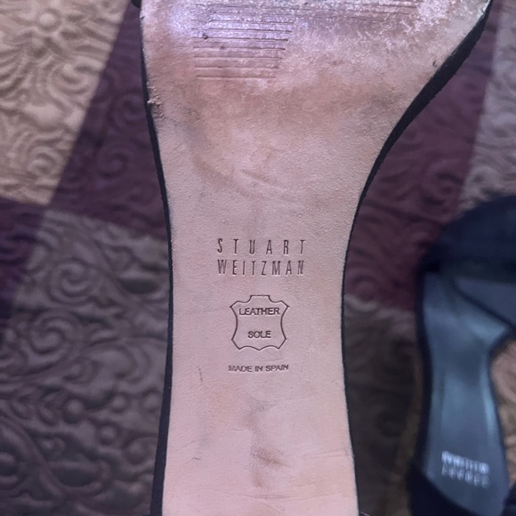 Stuart Weitzman Black Strappy Heels